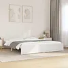 Image de vidaXL Cadre de lit Blanc Bois massif 180x200 cm Super King 815060