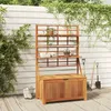 Image de vidaXL Boîte de rangement avec treillis 99x50x160 cm Acacia massif 318760