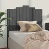 Image de Tête De Lit Gris 106x4x110 Cm Bois Massif De Pin Vidaxl