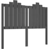 Image de Tête De Lit Gris 126x4x110 Cm Bois Massif De Pin Vidaxl