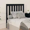 Image de Tête De Lit Noir 96x6x101 Cm Bois Massif De Pin Vidaxl