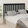 Image de Tête De Lit Noir 166x6x101 Cm Bois Massif De Pin Vidaxl