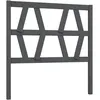 Image de Tête De Lit Gris 81x4x100 Cm Bois Massif De Pin Vidaxl