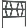 Image de Tête De Lit Gris 106x4x100 Cm Bois Massif De Pin Vidaxl