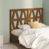 Image de Tête De Lit Marron Miel 126x4x100 Cm Bois Massif De Pin Vidaxl