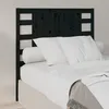 Image de Tête De Lit Noir 96x4x100 Cm Bois Massif De Pin Vidaxl