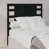 Image de Tête De Lit Noir 106x4x100 Cm Bois Massif De Pin Vidaxl