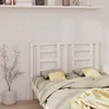 Image de Tête De Lit Blanc 146x4x100 Cm Bois Massif De Pin Vidaxl