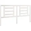 Image de Tête De Lit Blanc 166x4x100 Cm Bois De Pin Massif Vidaxl