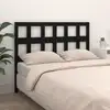 Image de Tête De Lit Noir 185,5x4x100 Cm Bois Massif De Pin Vidaxl