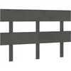 Image de Tête De Lit Gris 124x3x81 Cm Bois Massif De Pin Vidaxl