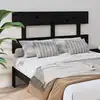 Image de Tête De Lit Noir 124x3x81 Cm Bois Massif De Pin Vidaxl