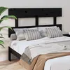 Image de Tête De Lit Noir 144x3x81 Cm Bois Massif De Pin Vidaxl
