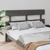 Image de Tête De Lit Gris 154x3x81 Cm Bois Massif De Pin Vidaxl