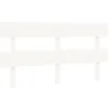 Image de Tête De Lit Blanc 164x3x81 Cm Bois Massif De Pin Vidaxl
