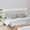 Image de Tête De Lit Blanc 204x3x81 Cm Bois Massif De Pin Vidaxl