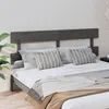 Image de Tête De Lit Gris 204x3x81 Cm Bois Massif De Pin Vidaxl