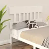 Image de Tête De Lit Blanc 123,5x3x81 Cm Bois Massif De Pin Vidaxl