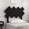 Image de Tête De Lit Noir 92x3x81 Cm Bois Massif De Pin Vidaxl