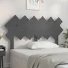 Image de Tête De Lit Gris 132x3x81 Cm Bois Massif De Pin Vidaxl