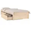 Image de Vidaxl cadre de lit sans matelas avec tiroirs