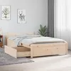 Image de Cadre De Lit Sans Matelas Avec Tiroirs Vidaxl