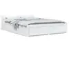 Image de Cadre De Lit Sans Matelas Avec Tiroirs Blanc Vidaxl