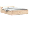 Image de Cadre De Lit Sans Matelas Avec Tiroirs Vidaxl