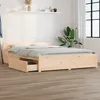 Image de Cadre De Lit Sans Matelas Avec Tiroirs 120x200 Cm Vidaxl