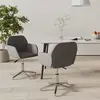 Image de Chaises Pivotantes À Manger Lot De 2 Gris Clair Tissu Vidaxl