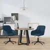 Image de Chaises Pivotantes À Manger Lot De 2 Bleu Velours Vidaxl