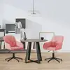 Image de Chaises Pivotantes À Manger Lot De 2 Rose Velours Vidaxl