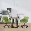Image de Chaises Pivotantes À Manger Lot De 2 Vert Clair Velours Vidaxl