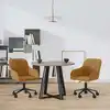 Image de Chaises Pivotantes À Manger Lot De 2 Marron Velours Vidaxl