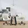 Image de Chaises Pivotantes À Manger Lot De 2 Crème Velours Vidaxl
