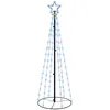Image de Arbre De Noël Cône 108 Led Bleues 70x180 Cm Vidaxl