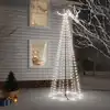 Image de Arbre De Noël Cône 310 Led Blanc Froid 100x300 Cm Vidaxl