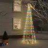Image de Arbre De Noël Cône 310 Led Colorées 100x300 Cm Vidaxl