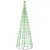 Image de Arbre De Noël Cône 732 Led Colorées 160x500 Cm Vidaxl