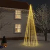 Image de Sapin De Noël Avec Piquet 732 Led Blanc Chaud 500 Cm Vidaxl