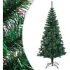 Image de Sapin De Noël Artificiel Pointes Iridescentes Vert 210 Cm Pvc Vidaxl