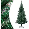 Image de Sapin De Noël Artificiel Pointes Iridescentes Vert 240 Cm Pvc Vidaxl