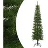 Image de Sapin De Noël Artificiel Mince Avec Support 210 Cm Pe Vidaxl