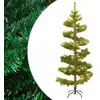 Image de Arbre De Noël Hélicoïdal Pré-éclairé Et Support Vert 150 Cm Pvc Vidaxl