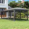 Image de Tente De Fête Avec 8 Parois Latérales En Maille Anthracite 3x9m Vidaxl