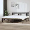 Image de Cadre De Lit Sans Matelas Gris 200x200 Cm Bois Massif De Pin Vidaxl