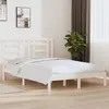 Image de vidaXL Cadre de lit sans matelas blanc 140x190 cm bois de pin massif 3104329