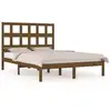 Image de Cadre De Lit Sans Matelas Marron Miel 200x200cm Bois Pin Massif Vidaxl