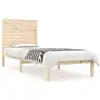 Image de Vidaxl cadre de lit sans matelas 75x190 cm bois massif