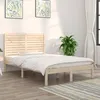 Image de Cadre De Lit Sans Matelas 135x190 Cm Bois Massif Vidaxl